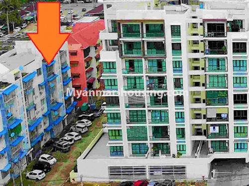 Myanmar real estate - for rent property - No.4079 - Well decorated room for rent in Malikha Housing Condo. - View of the buidling