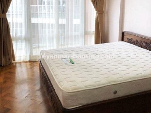 Myanmar real estate - for rent property - No.4086 - Condo room well-decorated with furniture in Twin Centro. - master bedroom