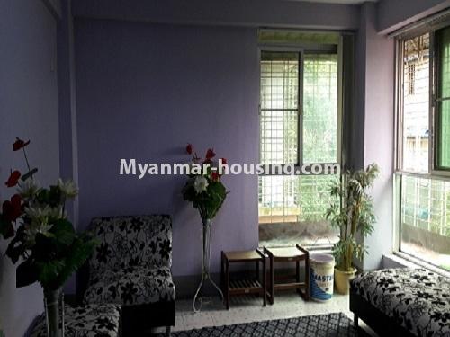 Myanmar real estate - for rent property - No.4092 - Condo room for rent in Mingalar Taung Nyunt Township. - living room