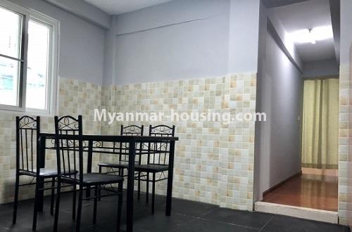 Myanmar real estate - for rent property - No.4099 - An apartment for rent near BRB Bus-top, Hledan! - dinning area