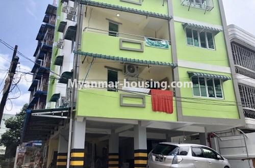 Myanmar real estate - for rent property - No.4099 - An apartment for rent near BRB Bus-top, Hledan! - building view