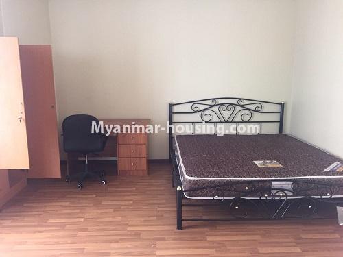 Myanmar real estate - for rent property - No.4100 - A Good Condominium room for rent in Mingalar Taung Nyunt. - master bedroom 1