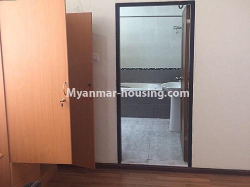 Myanmar real estate - for rent property - No.4100 - A Good Condominium room for rent in Mingalar Taung Nyunt. - bathroom