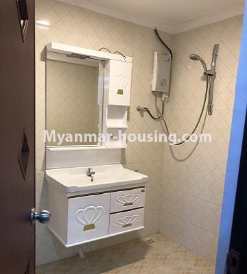 Myanmar real estate - for rent property - No.4102 - Condo room in Aung Chanthar Condo for those who want to live in nive room! - bathroom