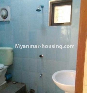 Myanmar real estate - for rent property - No.4104 - Half and three storey house for showroom on Strand Road. - bathroom and toilet