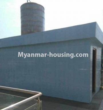 Myanmar real estate - for rent property - No.4104 - Half and three storey house for showroom on Strand Road. - top floor view