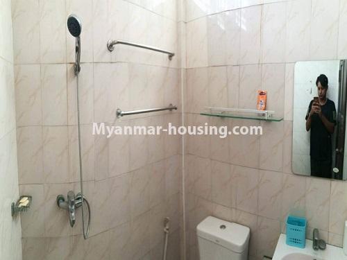 Myanmar real estate - for rent property - No.4108 - A Good Landed house with decoration for rent in Yan Kin Towship. - bathroom