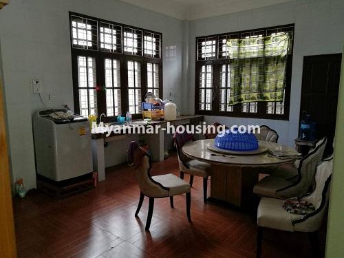 ミャンマー不動産 - 賃貸物件 - No.4108 - A Good Landed house with decoration for rent in Yan Kin Towship. - dining area