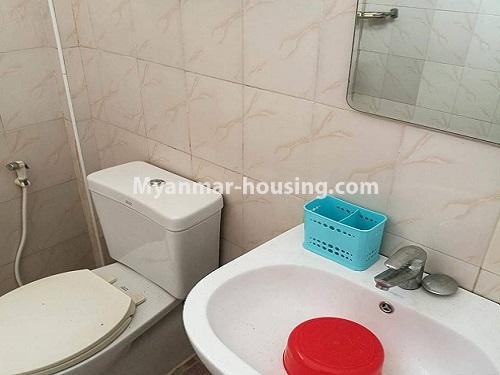 Myanmar real estate - for rent property - No.4108 - A Good Landed house with decoration for rent in Yan Kin Towship. - bathroom 