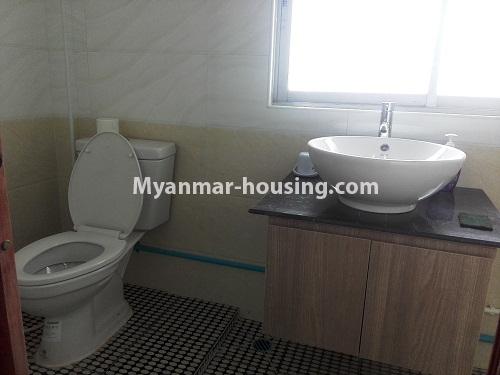 Myanmar real estate - for rent property - No.4109 - Condo room for rent in Ahlone! - toilet