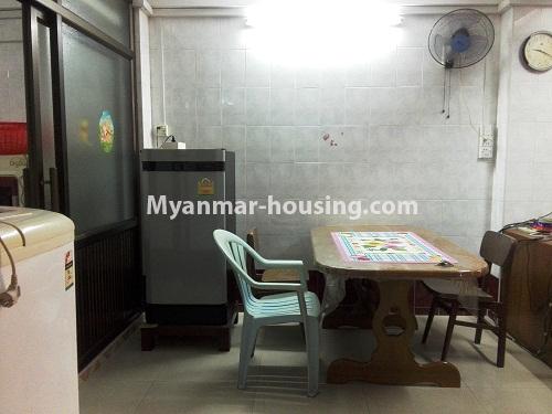 Myanmar real estate - for rent property - No.4110 - Apartment for rent in Downtown. - dining area