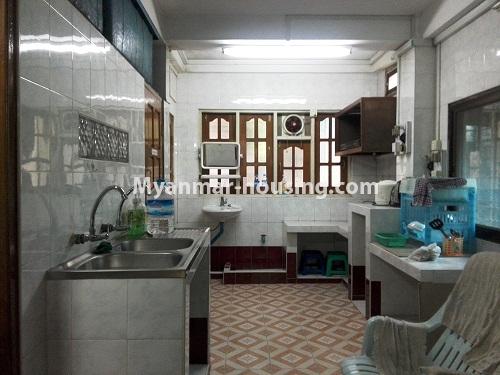 Myanmar real estate - for rent property - No.4110 - Apartment for rent in Downtown. - kitchen 