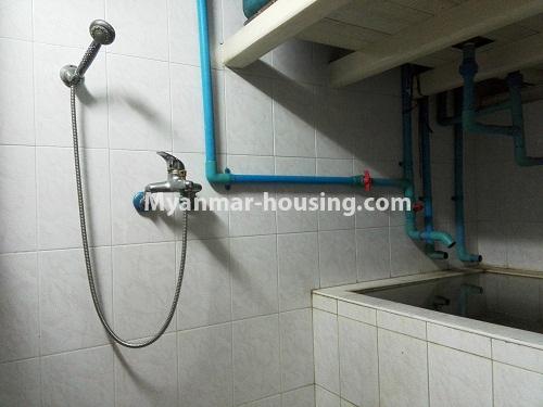 Myanmar real estate - for rent property - No.4110 - Apartment for rent in Downtown. - Bathroom