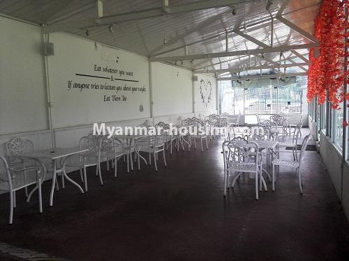 Myanmar real estate - for rent property - No.4111 - Coffee Shop or Restaurant for rent near Inya Lake! - inside hall
