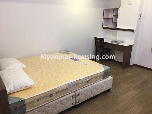 Myanmar real estate - for rent property - No.4112 - New Condo room for rent in Ahlone. - master bedroom