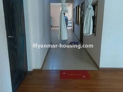 ミャンマー不動産 - 賃貸物件 - No.4116 - A good Condo room for rent in Kamaryut . - corridor