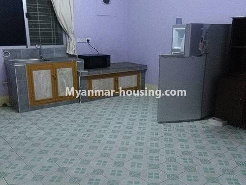 Myanmar real estate - for rent property - No.4117 - Condo room for rent in Kamaryut . - kitchen 