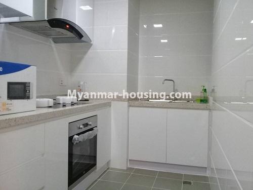 Myanmar real estate - for rent property - No.4119 - Nice condo room for rent in Star City . - Kitchen room