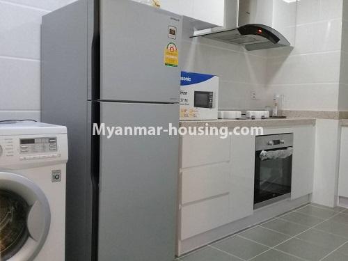 Myanmar real estate - for rent property - No.4119 - Nice condo room for rent in Star City . - Kitchen room