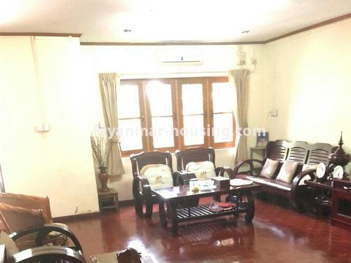 缅甸房地产 - 出租物件 - No.4140 - Landed house for rent in Bo Gyoke Village, Thin Gann Gyun! - living room