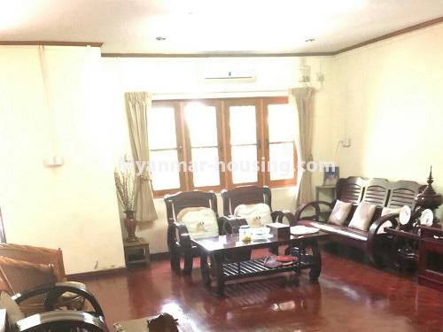 Myanmar real estate - for rent property - No.4140 - Landed house for rent in Bo Gyoke Village, Thin Gann Gyun! - living room