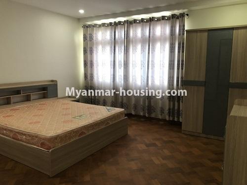 Myanmar real estate - for rent property - No.4142 - Nice condo room for rent in Khaymar Residence, Sanchaung! - master bedroom