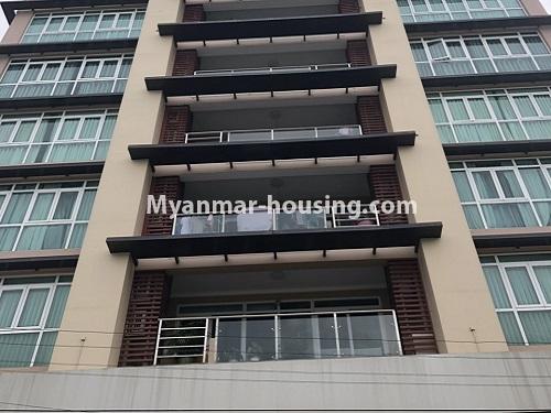 Myanmar real estate - for rent property - No.4142 - Nice condo room for rent in Khaymar Residence, Sanchaung! - building view