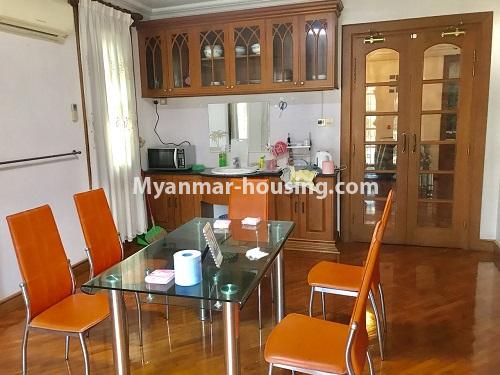 Myanmar real estate - for rent property - No.4144 - Nice Villa for rent in 7 Mile! - another dining area