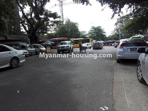 ミャンマー不動産 - 賃貸物件 - No.4145 -  Apartment rent for office in Lanmadaw Township. - Street view