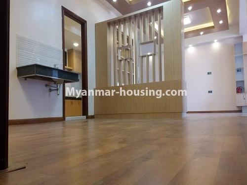 Myanmar real estate - for rent property - No.4147 - New condo room for rent in Ahlone. - dining area
