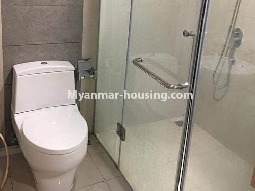 缅甸房地产 - 出租物件 - No.4150 - Hill Top Vista Condo room for rent in Ahlone! - bathroom