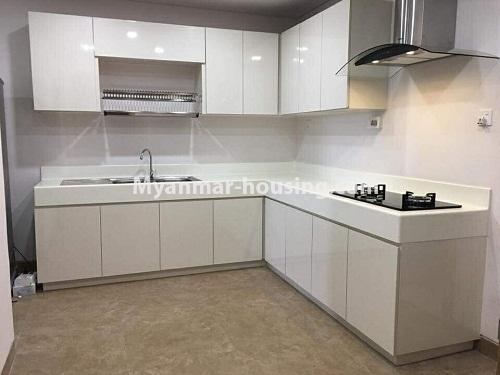 Myanmar real estate - for rent property - No.4150 - Hill Top Vista Condo room for rent in Ahlone! - kitchen