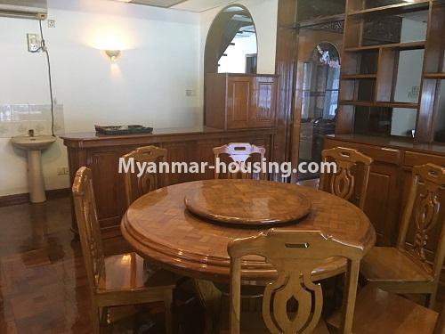 Myanmar real estate - for rent property - No.4153 - Landed house for rent in Mayangone! - dining area