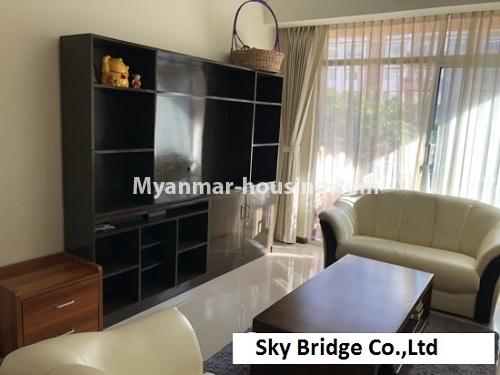 ミャンマー不動産 - 賃貸物件 - No.4154 - A good Condominium for rent in Star City, Than Lyin. - Living room