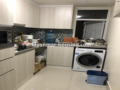 ミャンマー不動産 - 賃貸物件 - No.4154 - A good Condominium for rent in Star City, Than Lyin. - Kitchen room