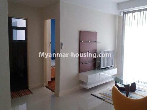 ミャンマー不動産 - 賃貸物件 - No.4155 - Star City Condo room for rent in Thanlyin! - living room