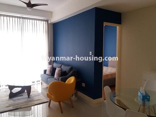 缅甸房地产 - 出租物件 - No.4155 - Star City Condo room for rent in Thanlyin! - living room