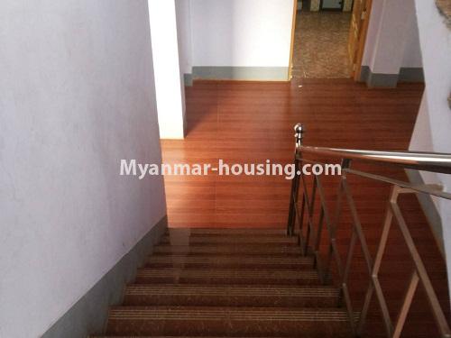 Myanmar real estate - for rent property - No.4157 - Landed house for rent in Aung Zay Ya Housing, Insein! - stairs view