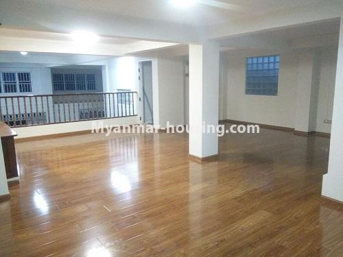 Myanmar real estate - for rent property - No.4158 - A Good Landed house for Rent in South Okkalarpa. - Upstair living area