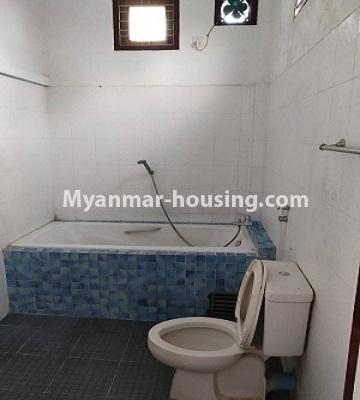Myanmar real estate - for rent property - No.4160 - Landed house for rent near 10 ward market in Shouth Okkalapa! - bathroom view