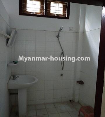 Myanmar real estate - for rent property - No.4160 - Landed house for rent near 10 ward market in Shouth Okkalapa! - compouond bathroom