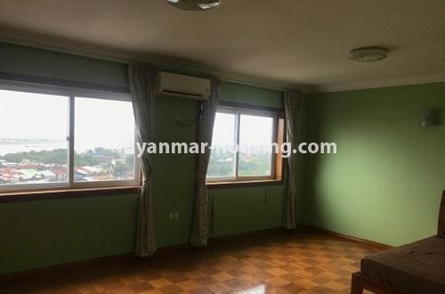 ミャンマー不動産 - 賃貸物件 - No.4161 - Standard decorated condo room in Sinmalite Business Tonwer! - living room view