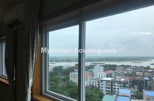 ミャンマー不動産 - 賃貸物件 - No.4161 - Standard decorated condo room in Sinmalite Business Tonwer! - outside view