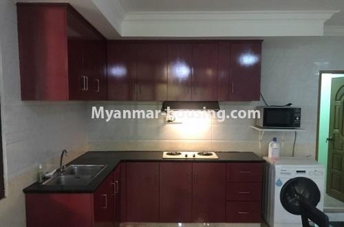 Myanmar real estate - for rent property - No.4161 - Standard decorated condo room in Sinmalite Business Tonwer! - kitchen view