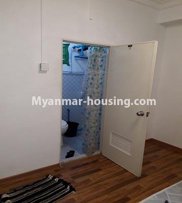 Myanmar real estate - for rent property - No.4168 - Apartment for rent in Yankin! - master bedroom bathroom