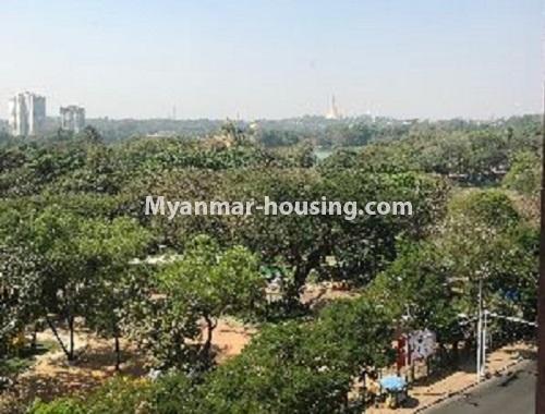 Myanmar real estate - for rent property - No.4175 - Kandawgyi Towner condo room for rent in Tarmway! - outside view