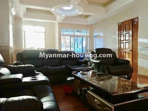 缅甸房地产 - 出租物件 - No.4182 - MMM Condo room for rent in Mingalar Taung Nyunt! - living room