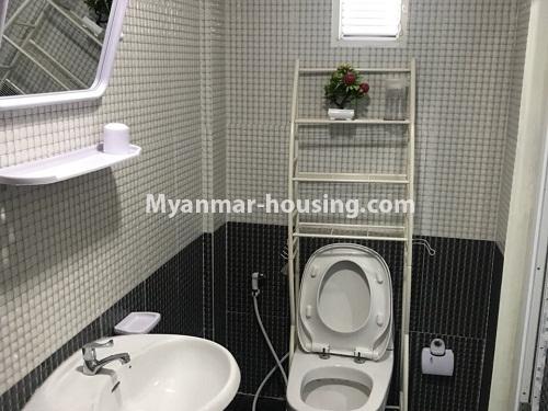 Myanmar real estate - for rent property - No.4184 - New condo room pent house for rent in South Okkalapa! - bathroom