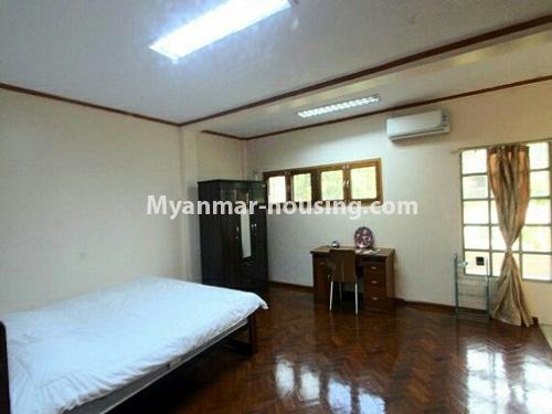 Myanmar real estate - for rent property - No.4188 - Landed house for rent in Pan Hlaing Housing, Sanchaung! - one master bedroom view