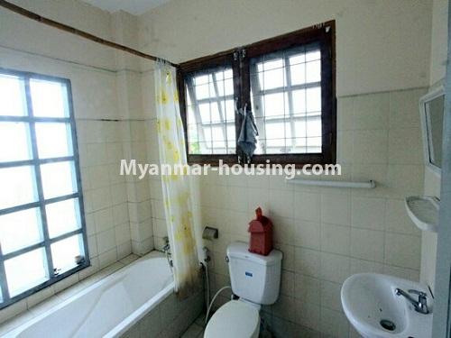 Myanmar real estate - for rent property - No.4188 - Landed house for rent in Pan Hlaing Housing, Sanchaung! - bathroom view